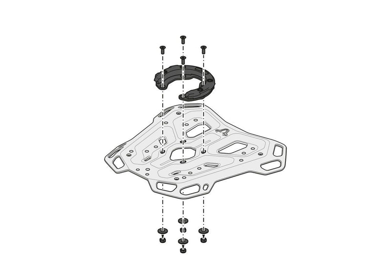 SW-Motech Adventure Rack - Adjustable, Black, Powder-Coated