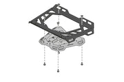 SW-Motech Street Rack - Powder-Coated Black, Luggage Rack