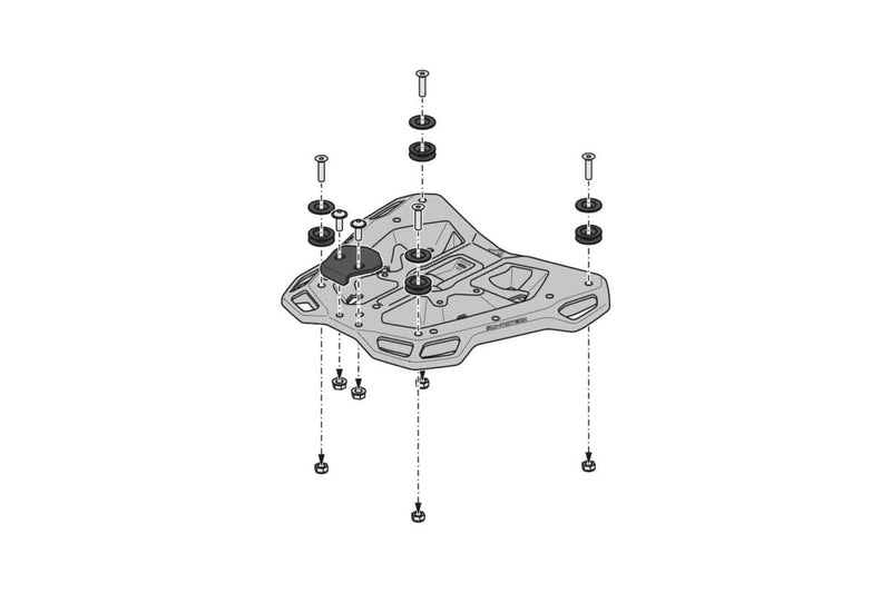 SW-Motech Street Rack - Powder-Coated Black, Street-Rack