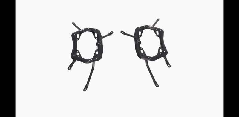 SW-Motech PRO Side Carrier - Powder-Coated Black, Rear