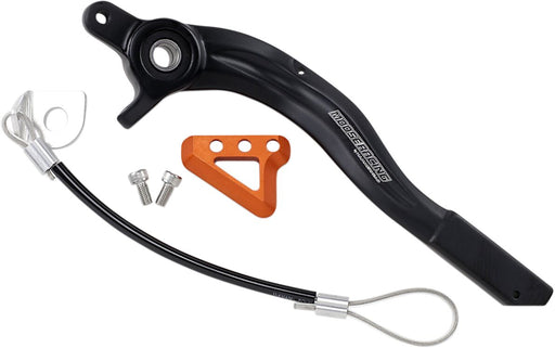 Moose Offroad Hard-parts Brake Pedal - Anodised, Black, Matte, Orange - 82-0563-21-40