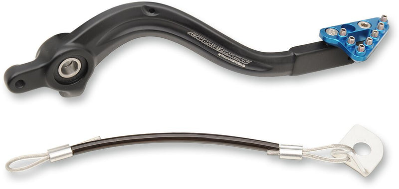 Moose Offroad Hard-parts Brake Pedal - Anodised, Black, Blue, Matte - 82-0763-21-20