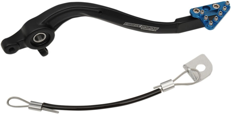 Moose Offroad Hard-parts Brake Pedal - Anodised, Black, Blue, Matte - 82-0765-21-20