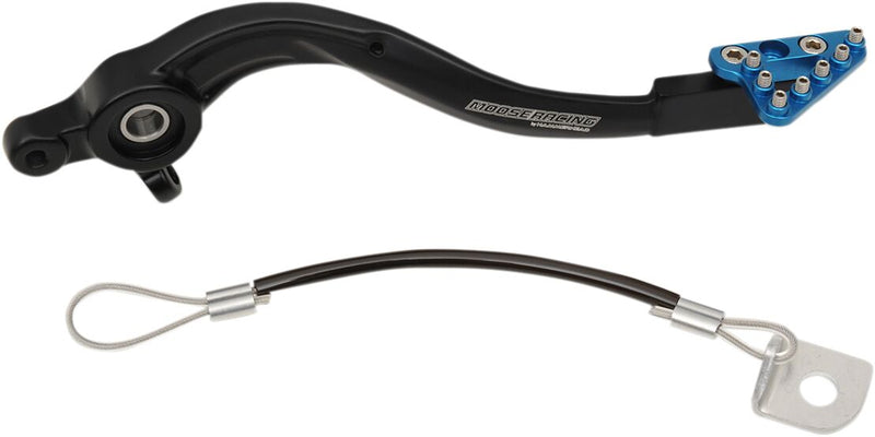 Moose Offroad Hard-parts Brake Pedal - Anodised, Black, Blue, Matte - 82-0766-21-20