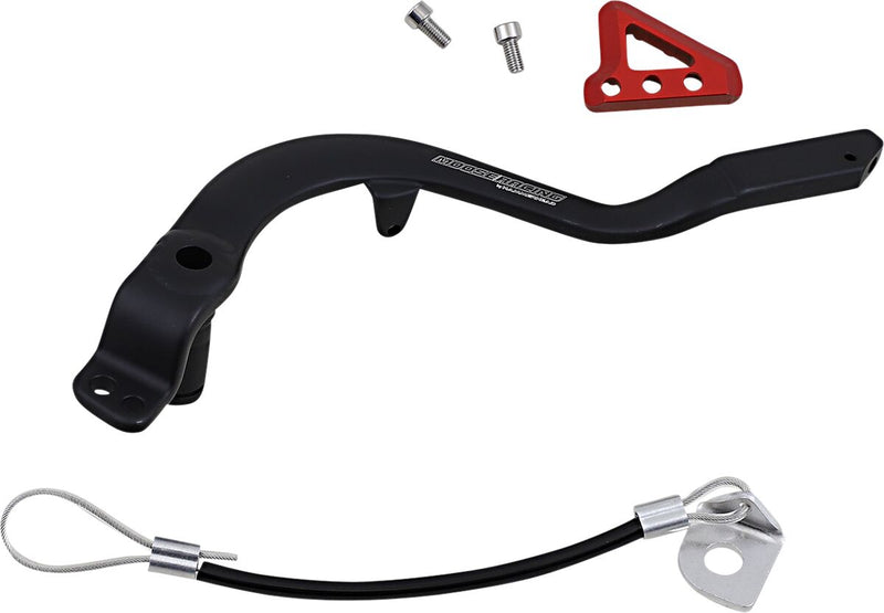 Moose Offroad Hard-parts Brake Pedal - Anodised, Black, Matte, Red - 82-0108-21-11
