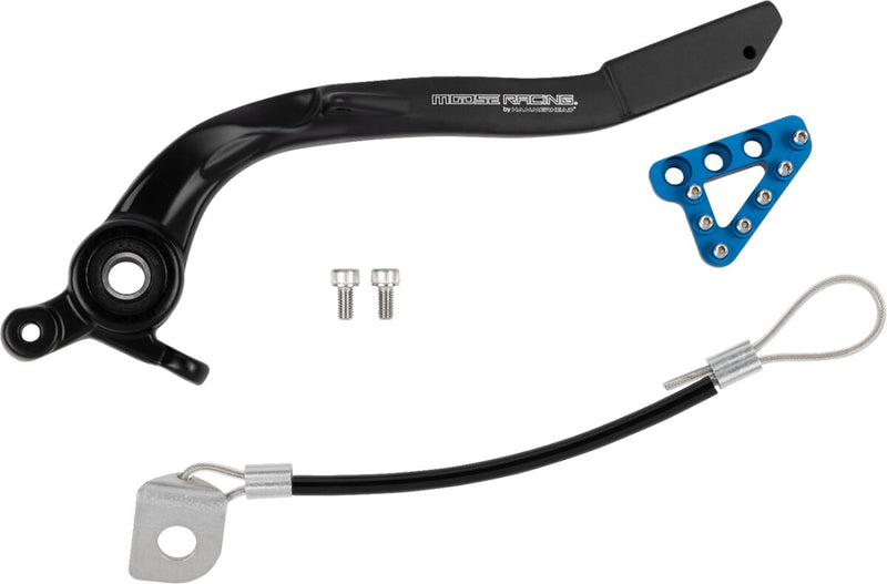 Moose Offroad Hard-parts Brake Pedal - Anodised, Black, Blue, Matte - 82-0767-21-20