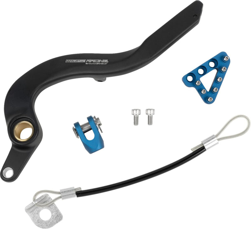 Moose Offroad Hard-parts Brake Pedal - Anodised, Black, Blue, Matte - 82-0226-21-22