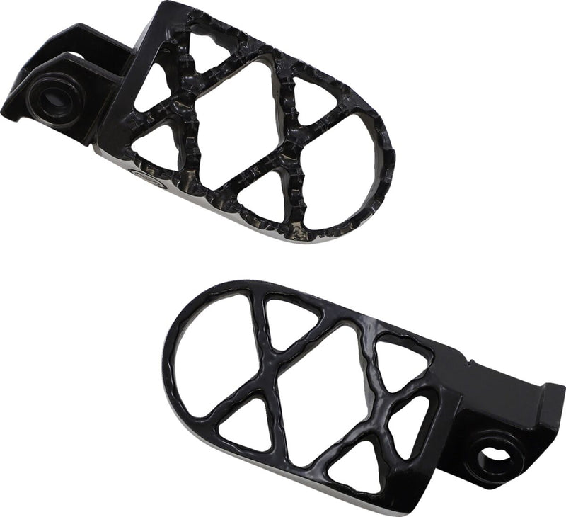 Moose Offroad Hard-parts Hybrid Foot Pegs - Front, Left, Right, Anodised, Black, Silver - STKTM-5B