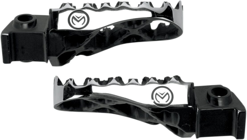 Moose Offroad Hard-parts Hybrid Foot Pegs - Front, Left, Right, Anodised, Black, Silver - STKTM-5B