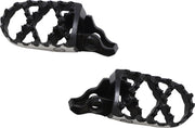 Moose Offroad Hard-parts Hybrid Foot Pegs - Front, Left, Right, Anodised, Black, Silver - STCR-5B