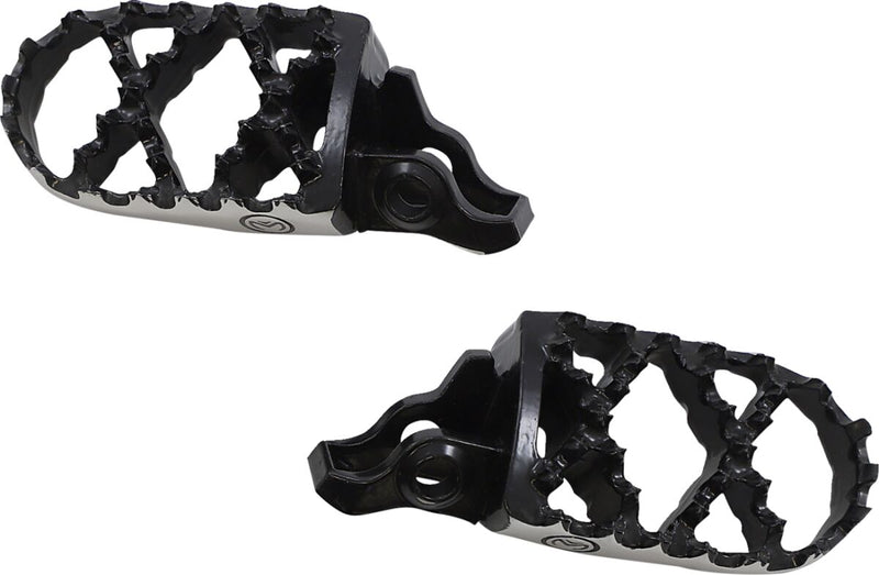 Moose Offroad Hard-parts Hybrid Foot Pegs - Front, Left, Right, Anodised, Black, Silver - STCR-5B