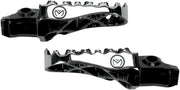 Moose Offroad Hard-parts Hybrid Foot Pegs - Front, Left, Right, Anodised, Black, Silver - STCR-5B