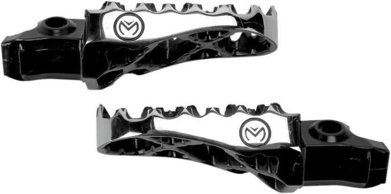 Moose Offroad Hard-parts Hybrid Foot Pegs - Front, Left, Right, Anodised, Black, Silver - STCR-5B