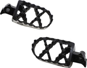 Moose Offroad Hard-parts Hybrid Foot Pegs - Front, Left, Right, Anodised, Black, Silver - STYZ-5
