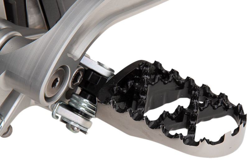 Moose Offroad Hard-parts Hybrid Foot Pegs - Front, Left, Right, Anodised, Black, Silver - STYZ-5