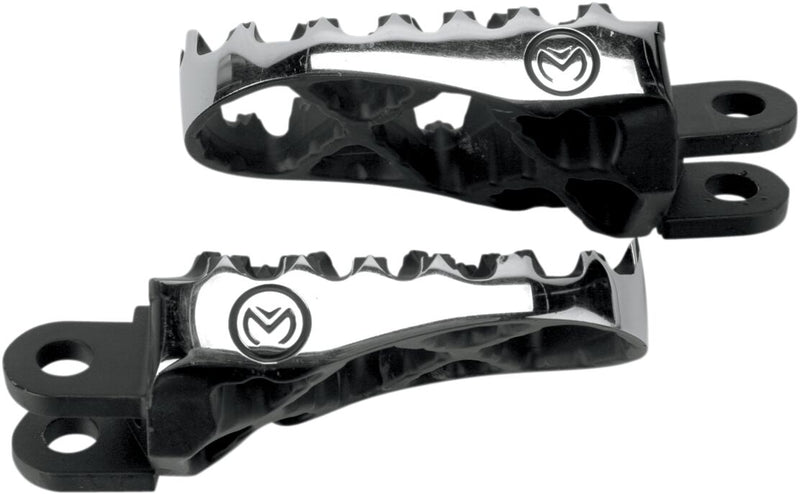 Moose Offroad Hard-parts Hybrid Foot Pegs - Front, Left, Right, Anodised, Black, Silver - STDRZ-5