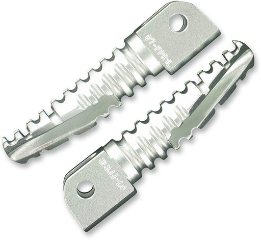 PSR SBK Pegs for OEM Footrests - Left, Right, Silver - 07-01200-21