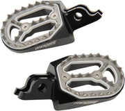 Moose Offroad Hard-parts Qualifier Foot Pegs - Black, Chrome - P17-14A4B