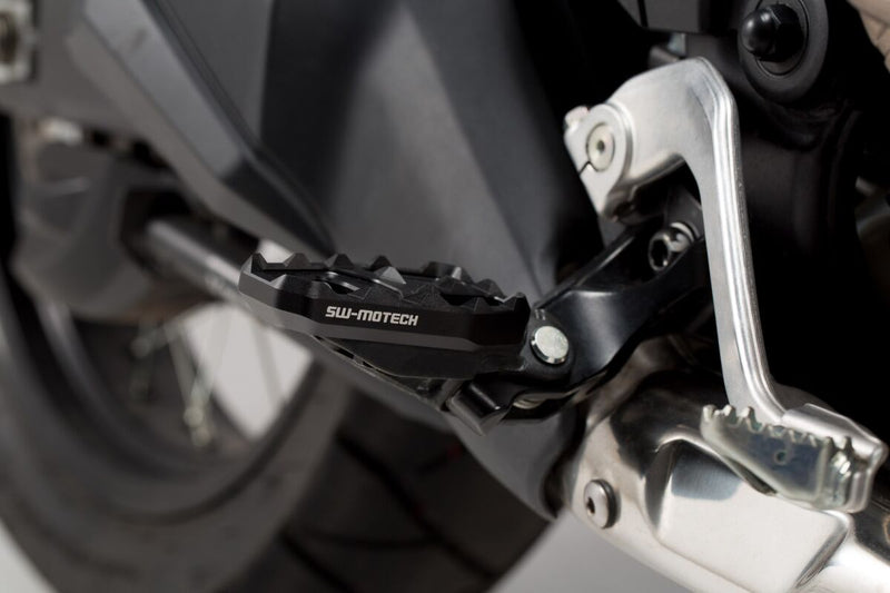 SW-Motech Footrest Extension - Left, Right, Anodised, Black