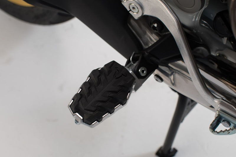 SW-Motech Evolution Footrest - Black, Silver - FRS.04.112.10101