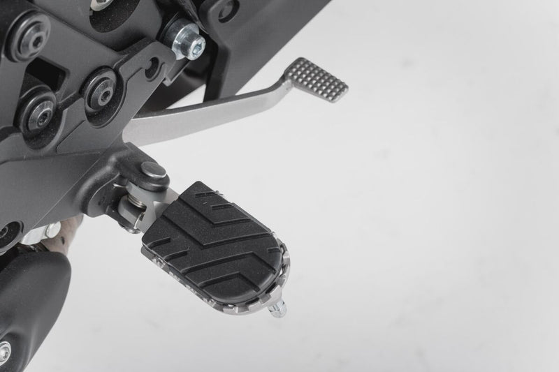 SW-Motech Ion Footrest - Black, Silver - FRS.08.011.10102/S