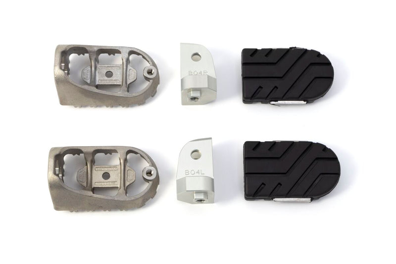 SW-Motech Ion Footrest - Black, Silver - FRS.11.011.10103/S
