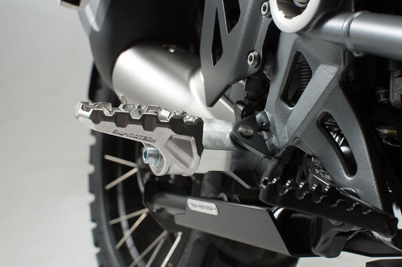 SW-Motech EVO Footrest kit - Evolution, Black, Silver