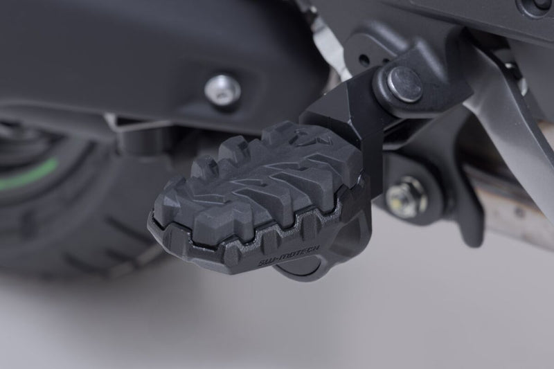 SW-Motech Evo Footrest - Left, Right, Black, Silver - FRS.08.112.10400/B