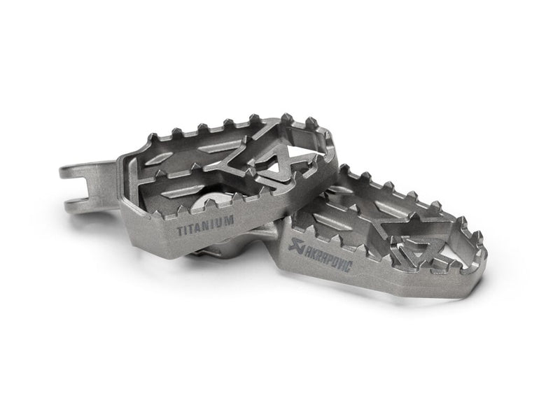 Akrapovic Titanium Foot Pegs - Adventure - Folding - F-D12T1