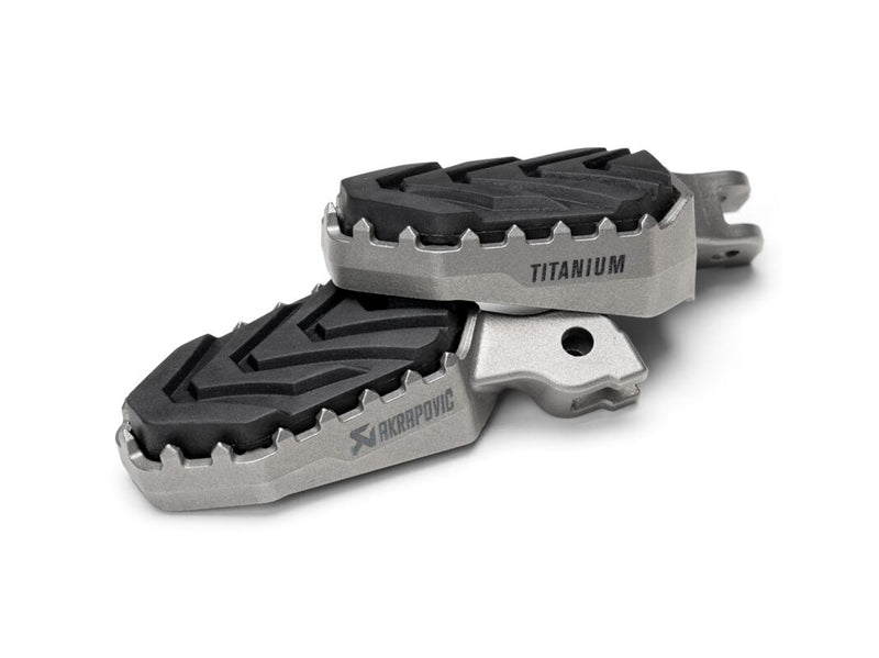 Akrapovic Titanium Foot Pegs - Adventure - Folding - F-D12T1