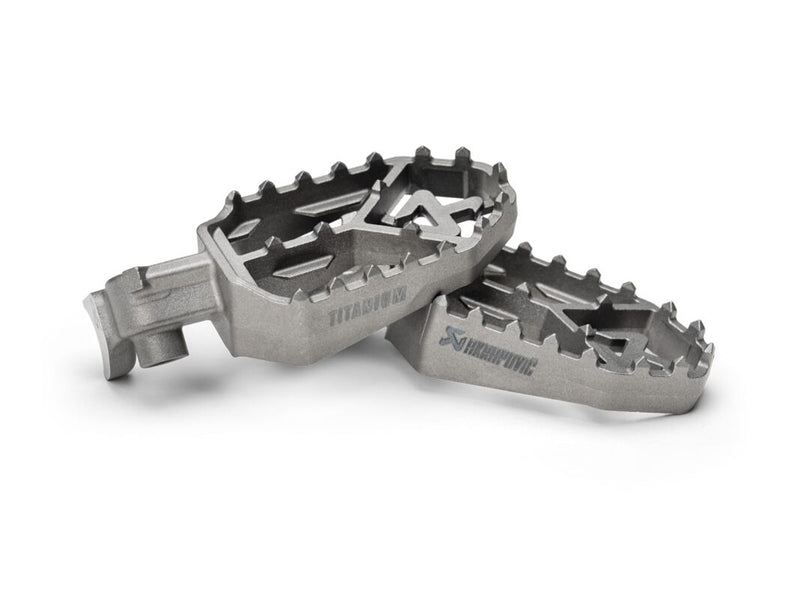 Akrapovic Titanium Foot Pegs - Adventure - Folding - F-Y7T2