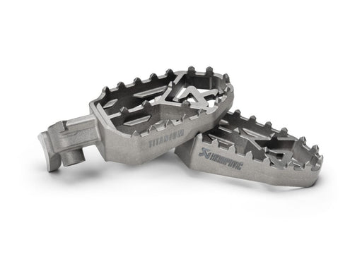 Akrapovic Titanium Foot Pegs - Adventure - Folding - F-Y7T2