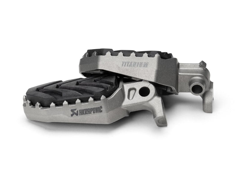 Akrapovic Titanium Foot Pegs - Adventure - Folding - F-Y7T2