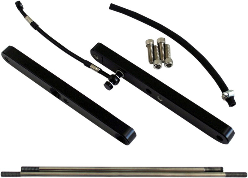 Accutronix +4" Forward Control Extension Kit - +102 mm (+4") Forward - Black,  Powder-Coated