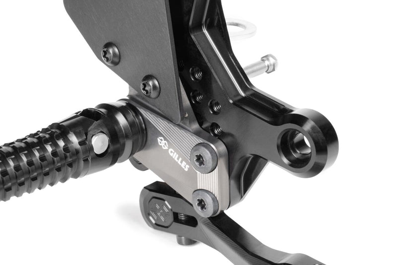 Gilles Tooling AS31GT3 Adjustable Rearset - Black - Standard