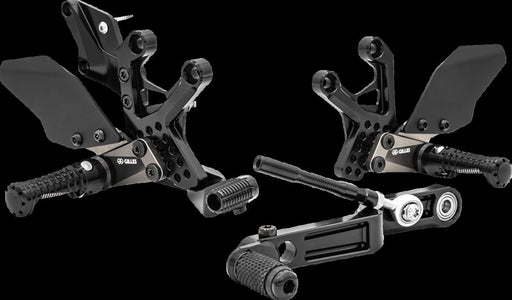 Gilles Tooling Adjustable Rearset - AS31GT3, Black