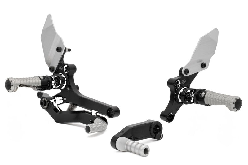 Gilles Tooling Adjustable Rearset RCT10GT - Black,  Silver