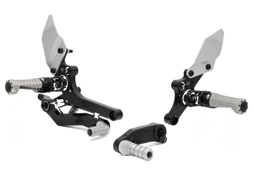 Gilles Tooling Adjustable Rearset RCT10GT - Black,  Silver