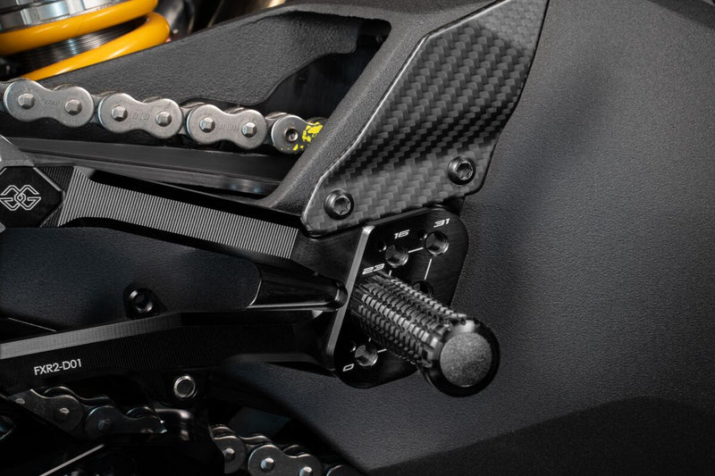 Gilles Tooling Rearset Factor-X - Black - Folding