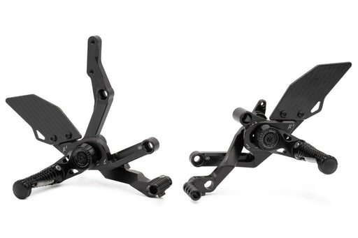 Gilles Tooling MUE2 Rearset - Left and Right, Black - MUE2-D05-B
