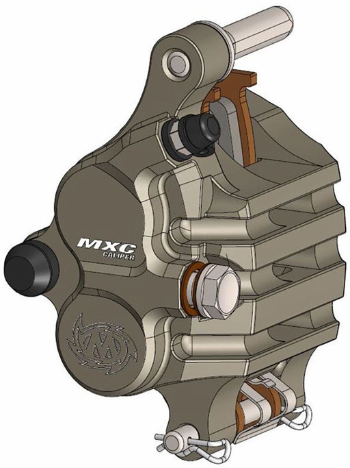 Moto-Master MXC Brake Caliper - Polished,  Silver - 210105