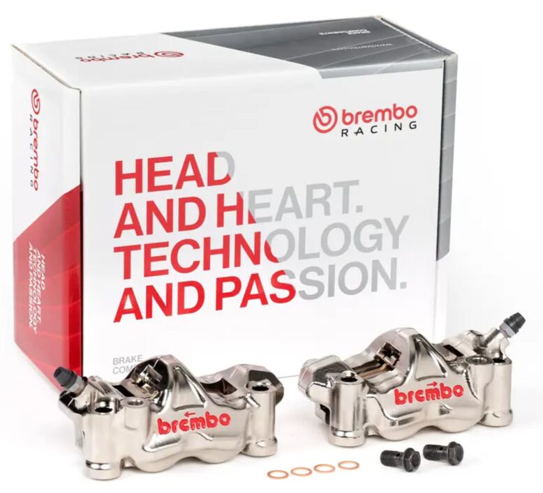 Brembo GP4-RX BRAKE CALIPER KIT UPGRADE LINE - Front Left, Front Right, Aluminium, Polished