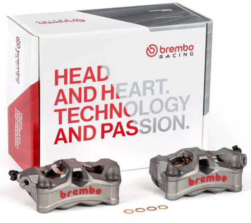 Brembo STYLEMA BRAKE CALIPER KIT PRIME LINE - Front Left, Front Right, Aluminium, Grey