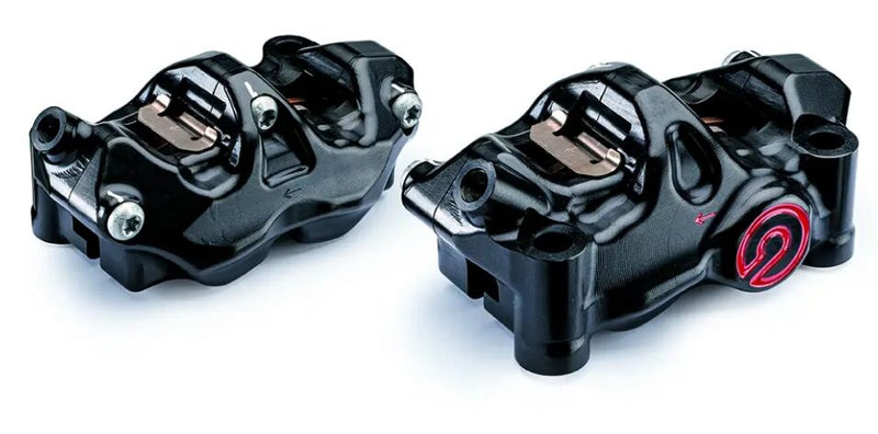 Brembo 484 CAFE RACER BRAKE CALIPER KIT UPGRADE LINE - Front, Black, Red