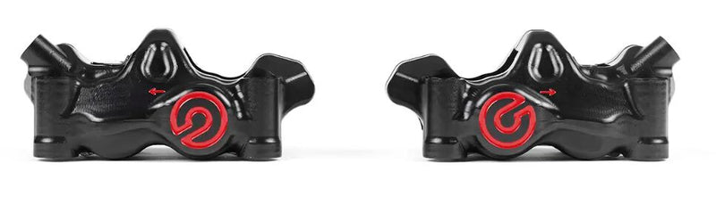 Brembo 484 CAFE RACER BRAKE CALIPER KIT UPGRADE LINE - Front, Black, Red