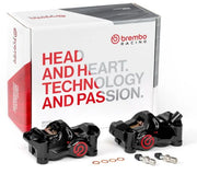 Brembo 484 CAFE RACER BRAKE CALIPER KIT UPGRADE LINE - Front, Black, Red