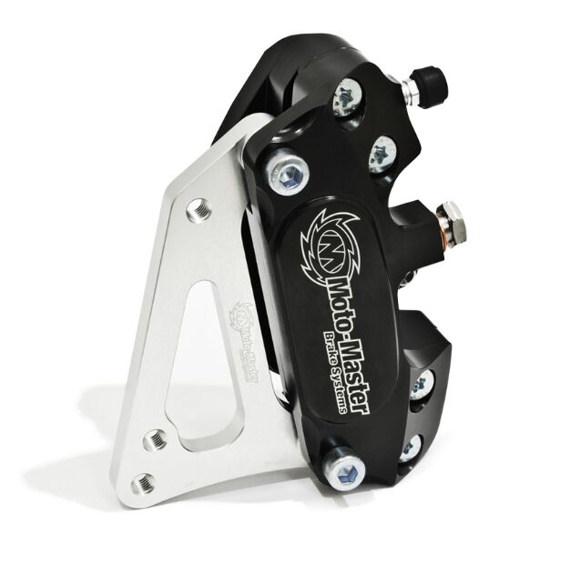 Moto-Master Supermoto Racing Brake Caliper Kit - Black,  Silver - 4 Piston