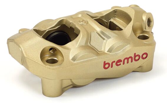 Brembo HYPURE M4.30 BRAKE CALIPER - Front Right, Gold