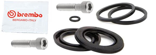 Brembo BRAKE CALIPER SEAL KIT - Black, Stainless Steel