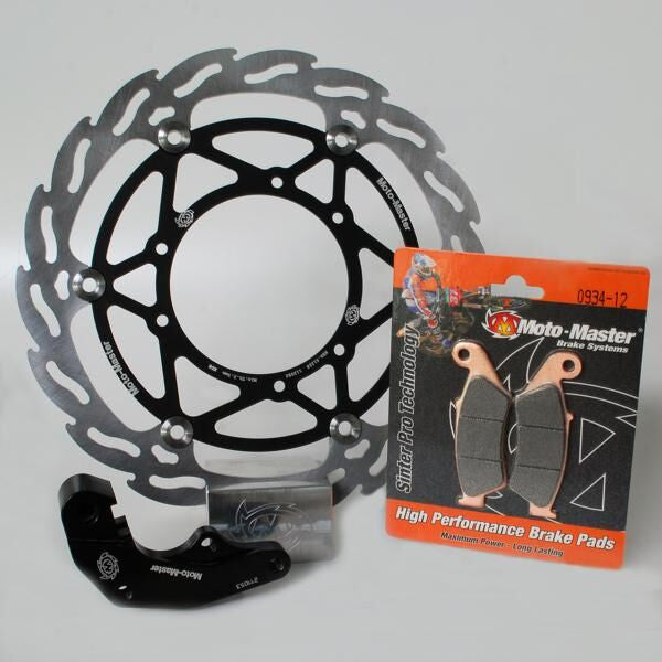 Moto-Master Brake Kit - Black,  Stainless Steel
